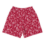 Paisley Red Athletic Short