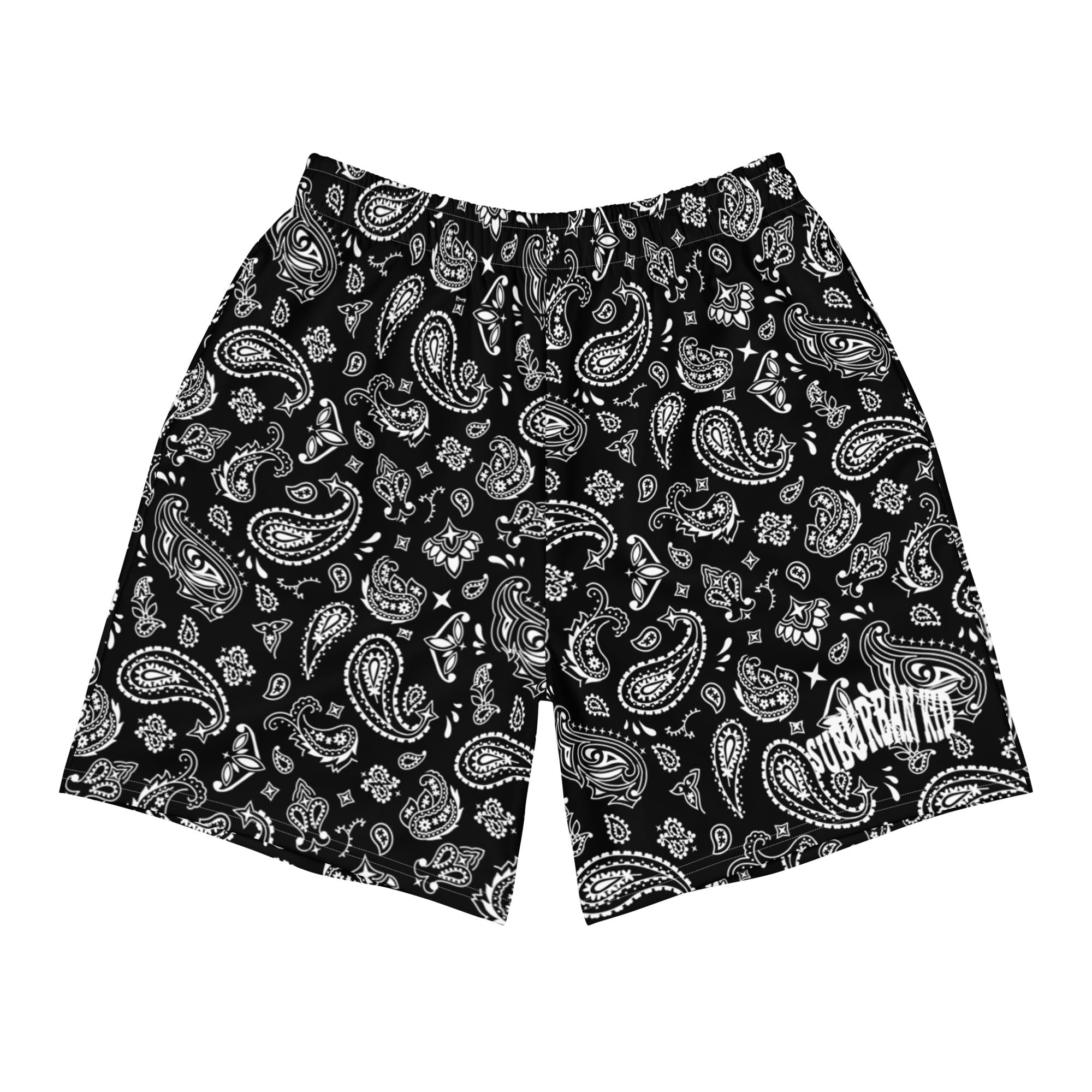 Paisley Black Athletic Short