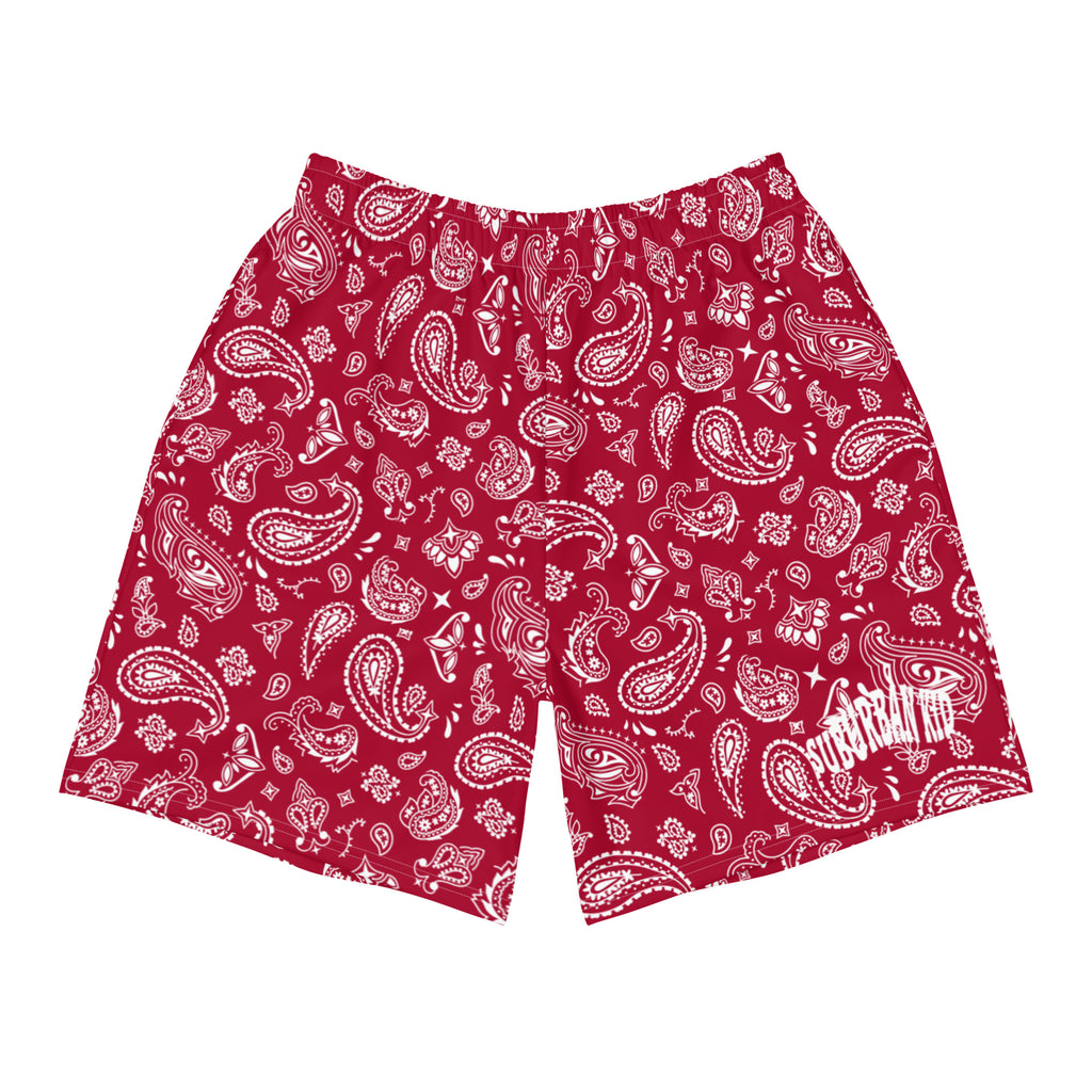 Paisley Red Athletic Short