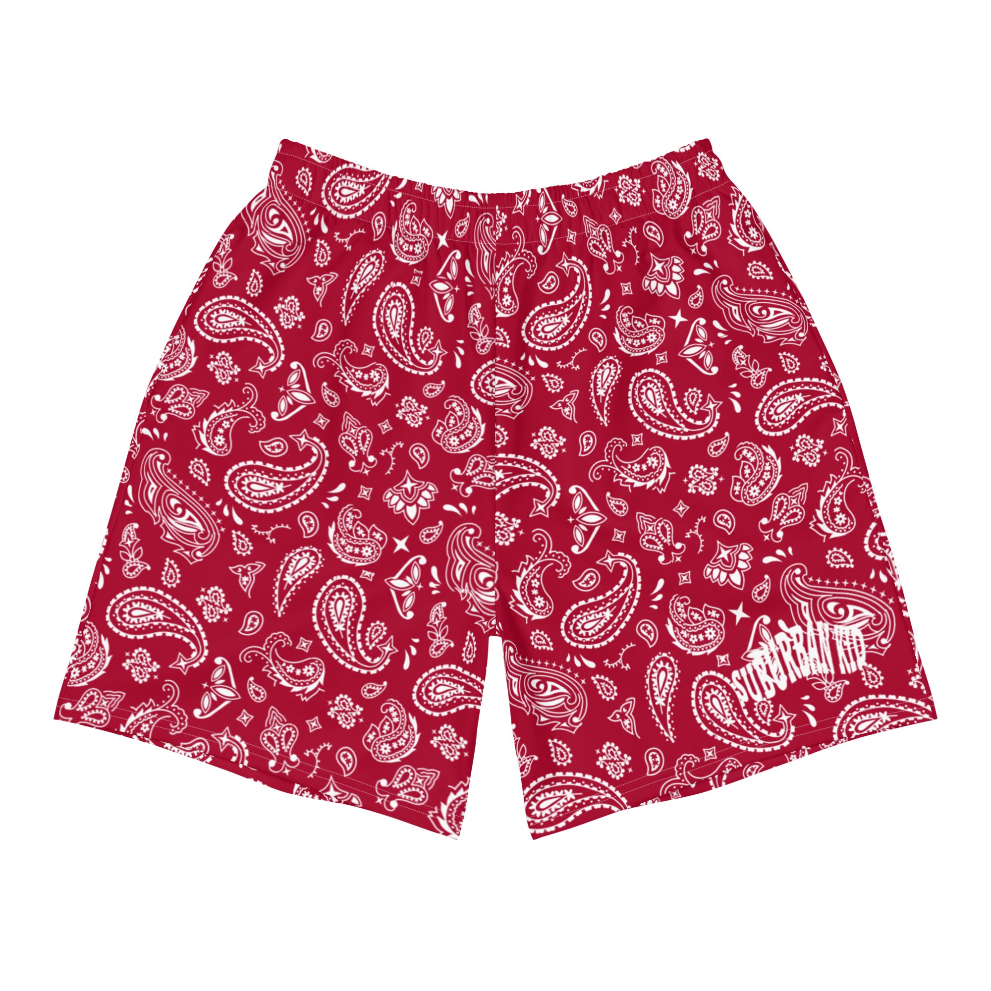 Paisley Red Athletic Short