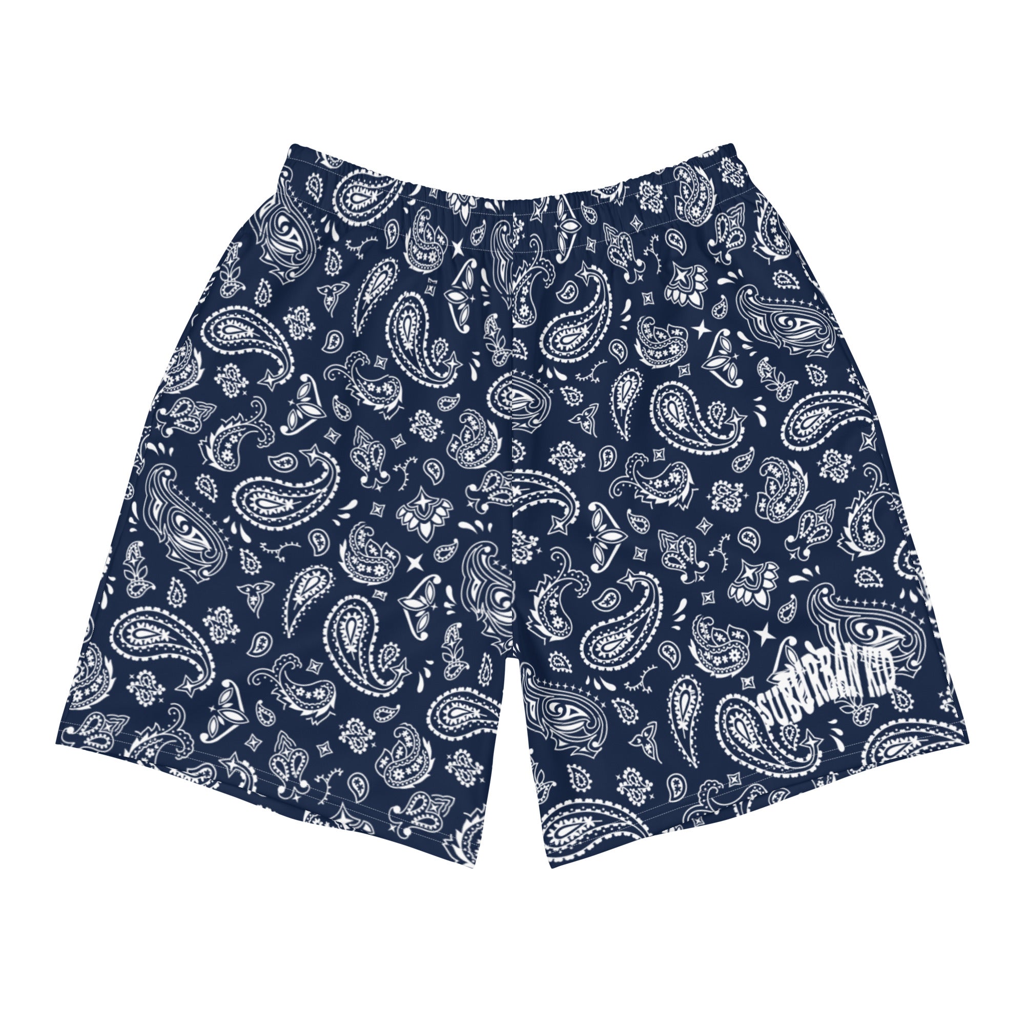 Paisley Navy Athletic Short